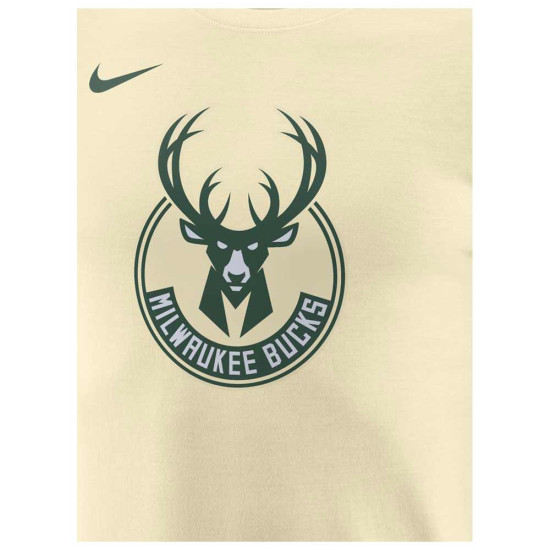 Nike Ανδρική κοντομάνικη μπλούζα Milwaukee Bucks NBA Essential Logo1 SS Tee